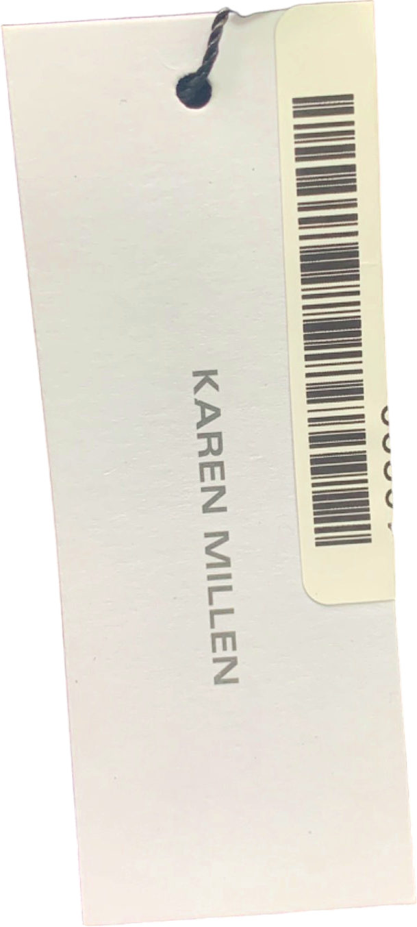 Karen Millen Black The Limited Tailored Wool-Blend Straight Trousers UK 8