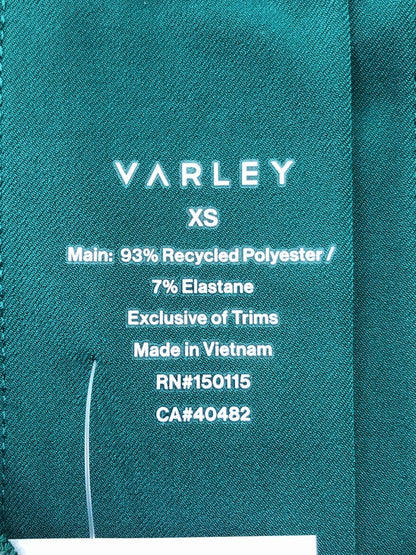 Varley Green Sleeveless V-Neck Dress UK XS