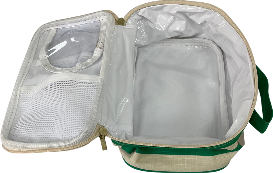 bagflybrindes Green Stripe Wash/make Up Bag One Size