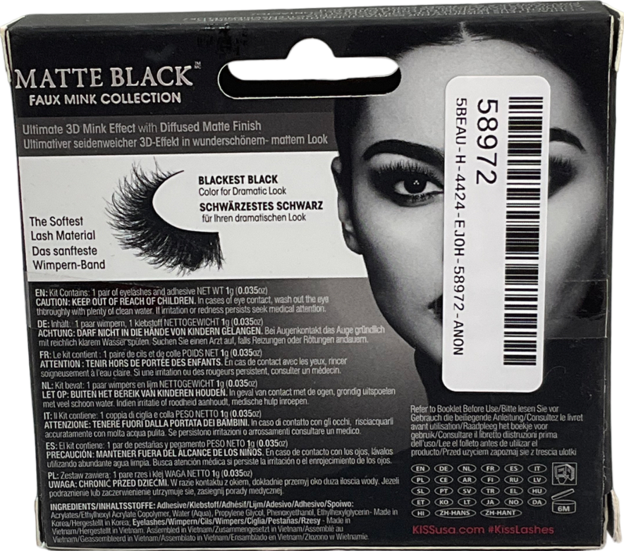 kiss Matte Silk Lashes 97535 One size