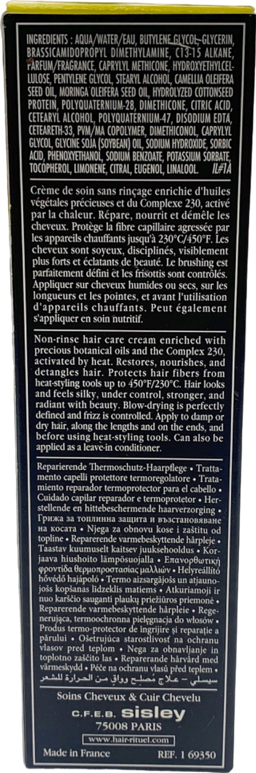 Sisley Hair Rituel La Crème 230 Restorative & Thermo-Protective Action 150ml