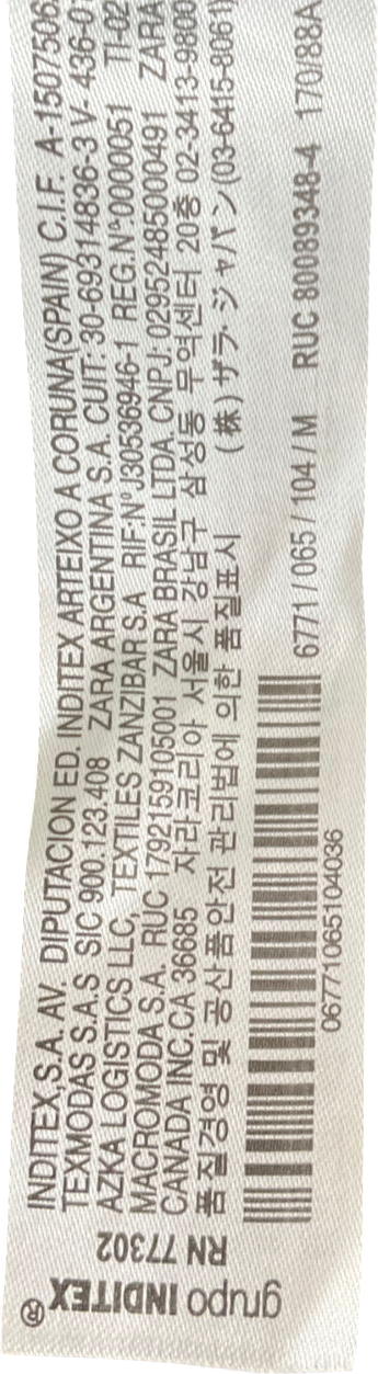 ZARA Multicoloured Backless Crochet Top UK M