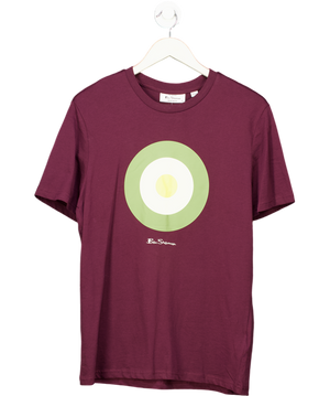 Ben Sherman Burgundy Signature Target Tee In Win UK S