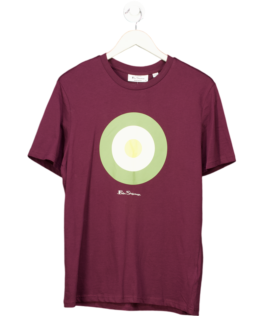 Ben Sherman Burgundy Signature Target Tee In Win UK S