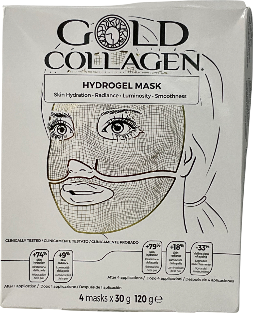 Gold Collagen Hydrogel Mask Set 4 Pack 30gx 4