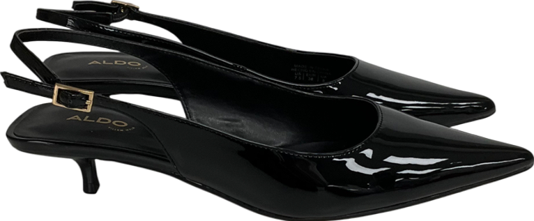 Aldo Black Lennoxie Heeled Slingback Shoes UK 3 EU 36 👠