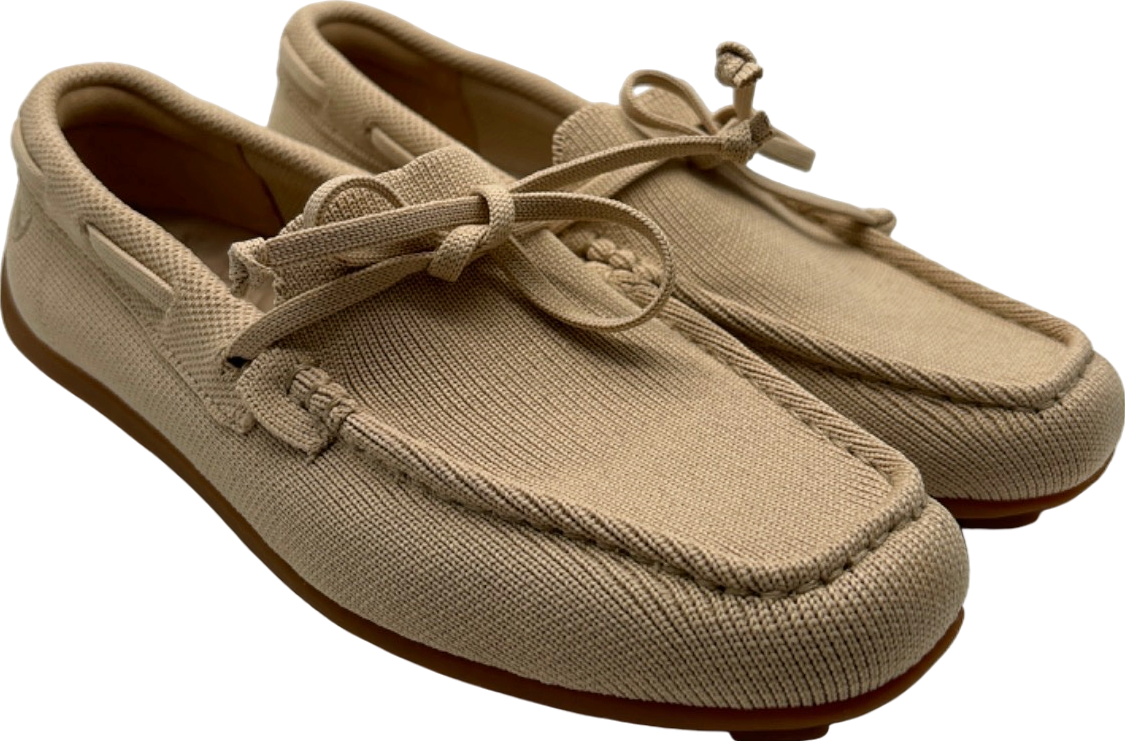 Vivaia Beige Knit Loafers UK 3