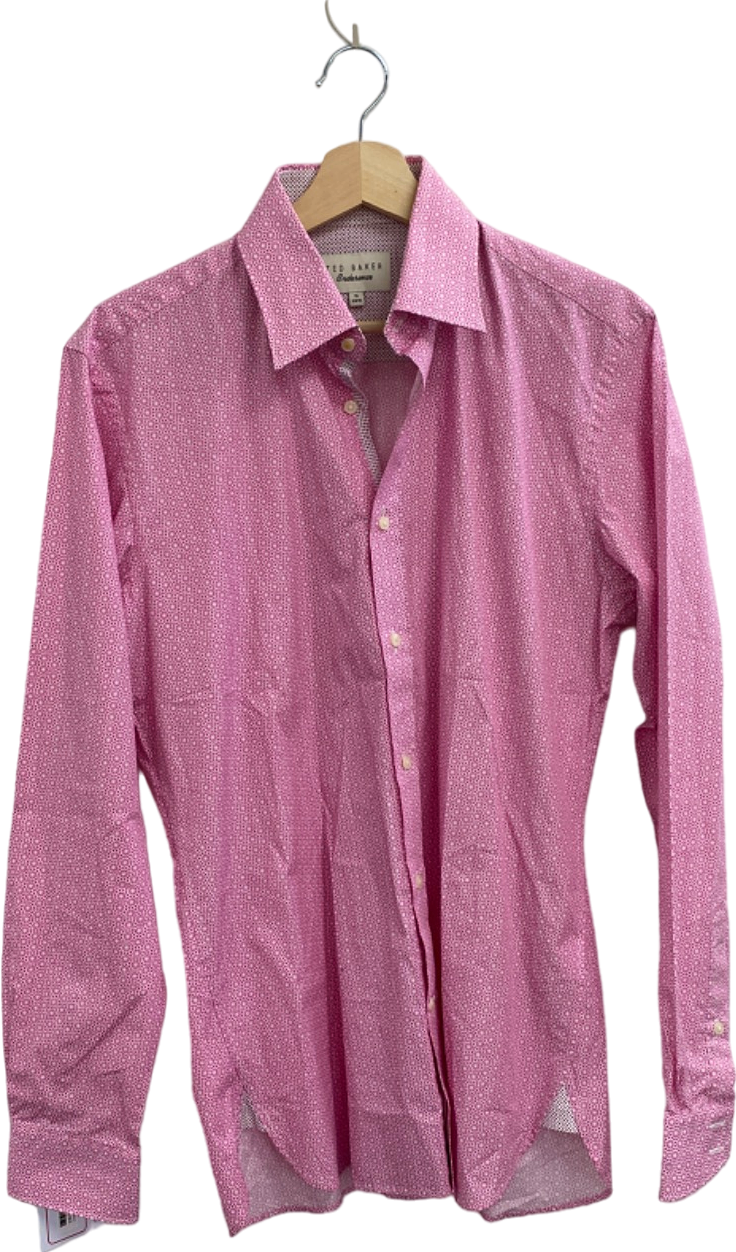 Ted Baker Pink Endurance Shirt UK 15" NECK