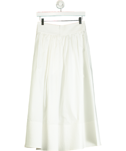 CO White Full Skirt With Stitch Detail UK S