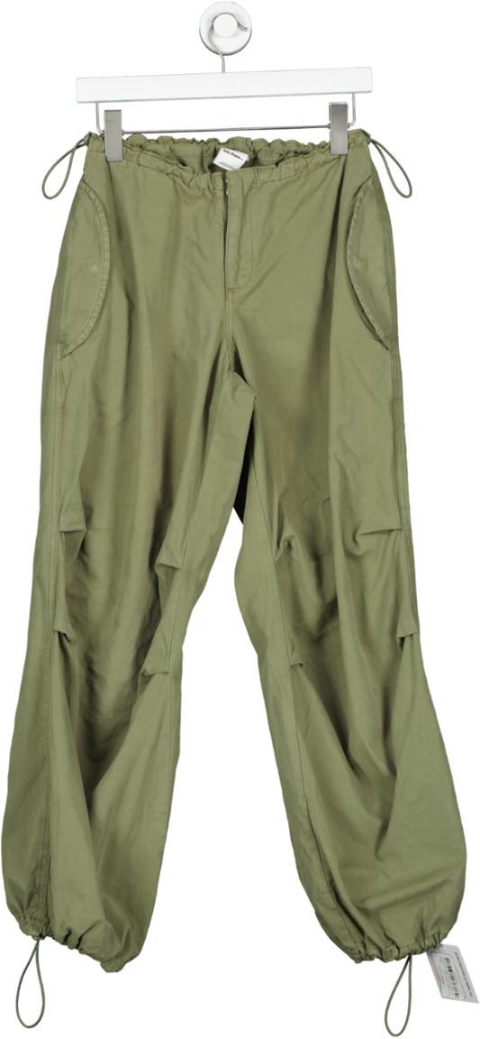 Urban Outfitters Green Khaki Baggy Tech Pants UK XS