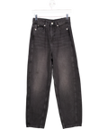 Whistles Black High Rise Barrel Leg Jeans W26
