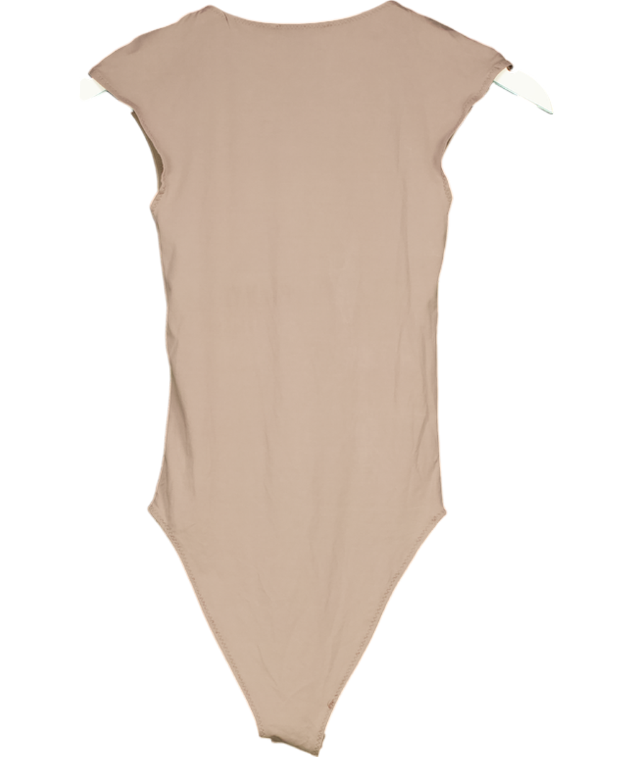 ZARA Brown Crew Neck Bodysuit UK S