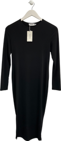 Club L Black Flounce Jersey Maternity Midi Dress UK 8
