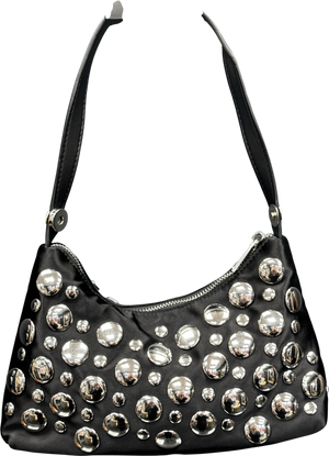 River Island Black Studded  Convertible Shoulder Bag / Wristlet