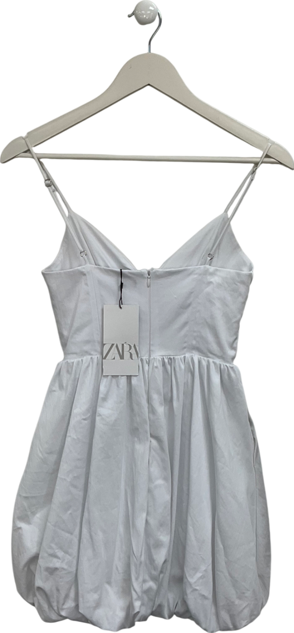 ZARA White Strappy Mini Dress UK XS