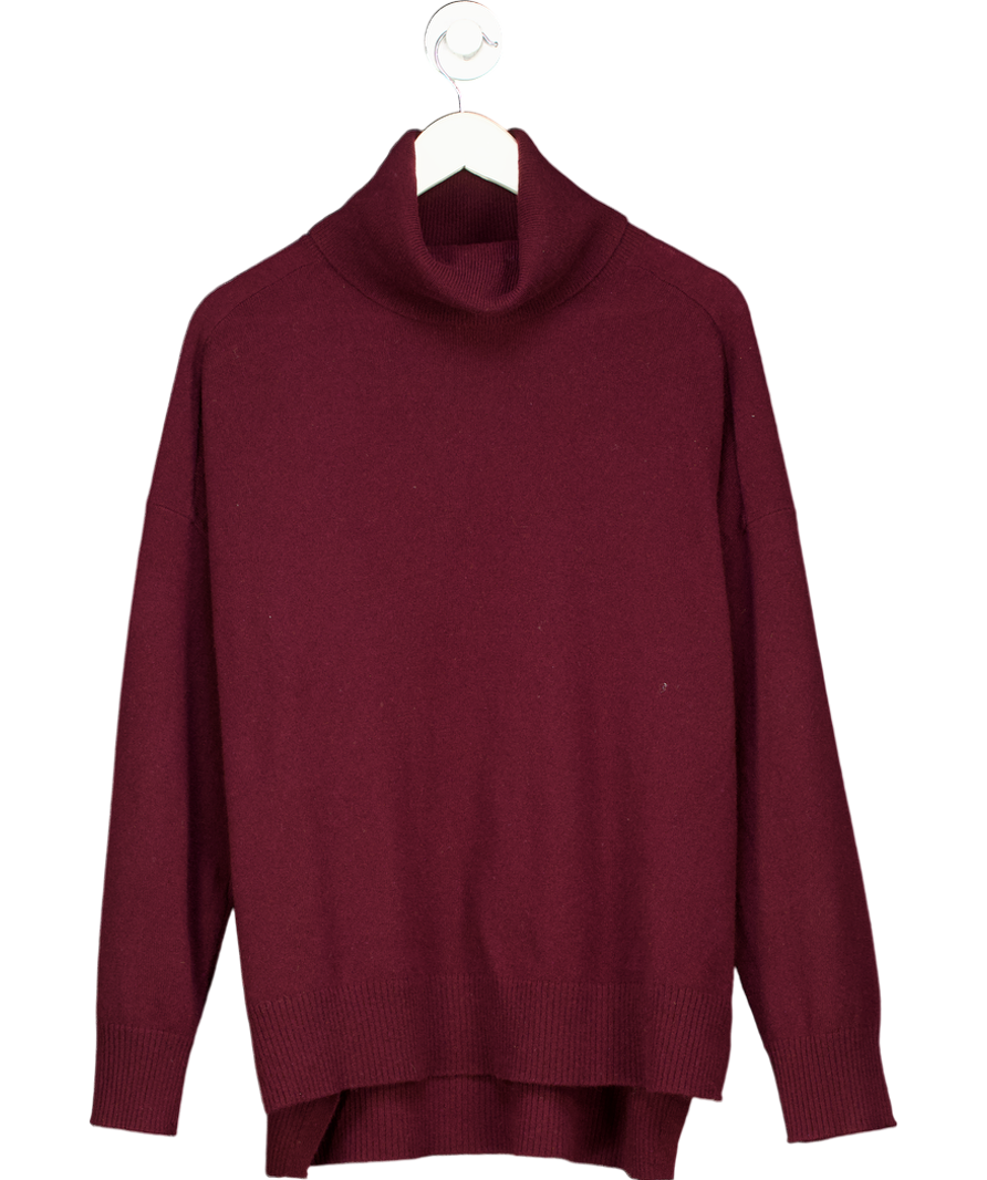 Whistles Red Cashmere Roll Neck Jumper UK M