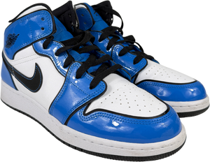 Nike Air Jordan 1 Mid Se Signal Blue Trainers UK 6 EU 39
