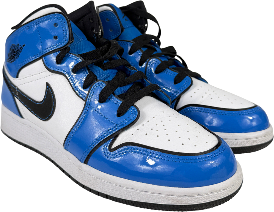 Nike Air Jordan 1 Mid Se Signal Blue Trainers UK 6 EU 39 👠