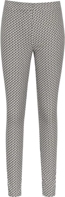 REISS White / Black Gio Jacquard Patterned Trousers UK 8