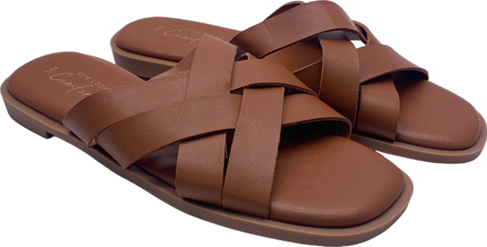 New Look Brown Comfort Sandals UK 5