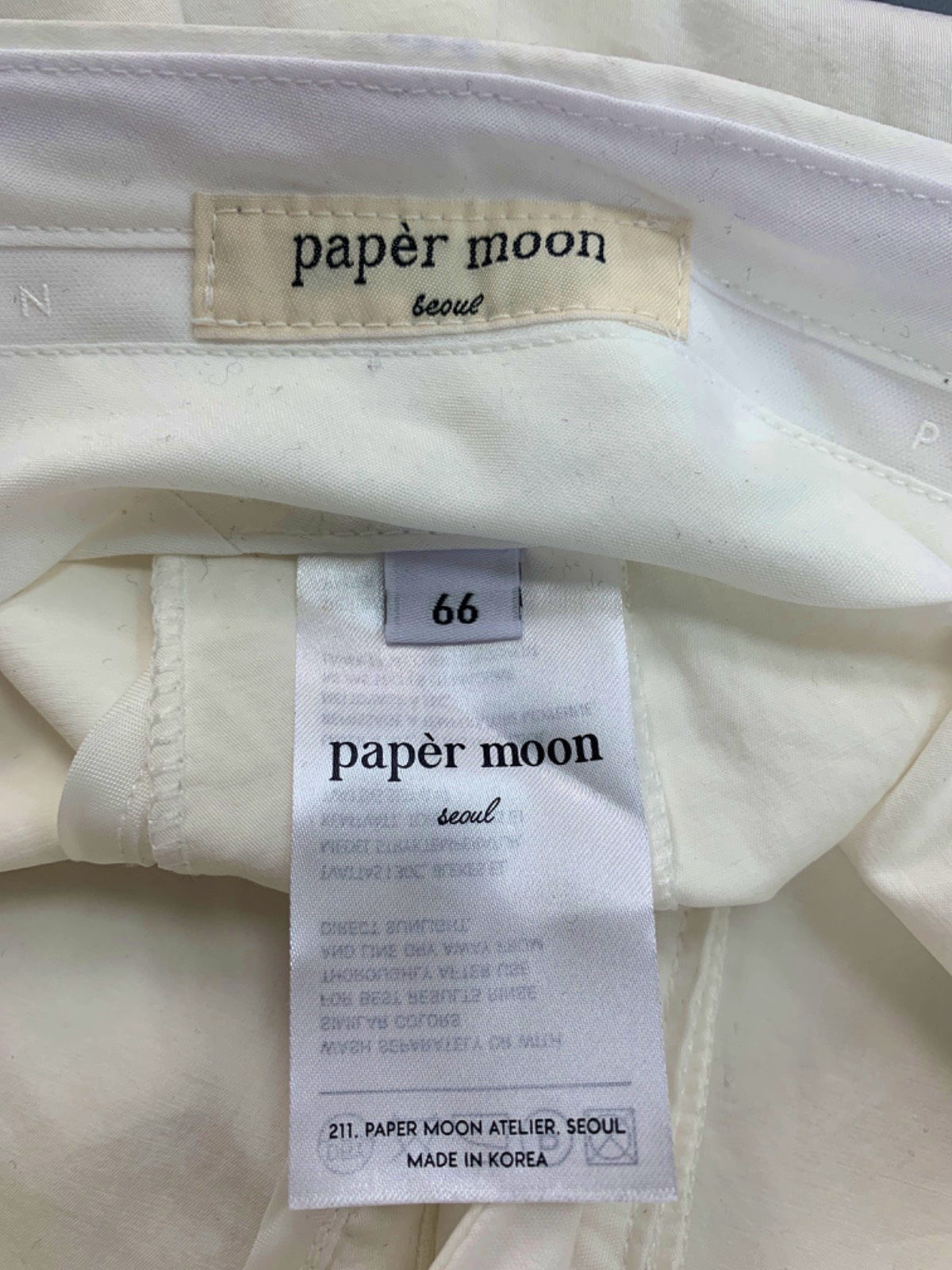 The Frankie Shop Papèr Moon White Pleated Pants SZ S/M