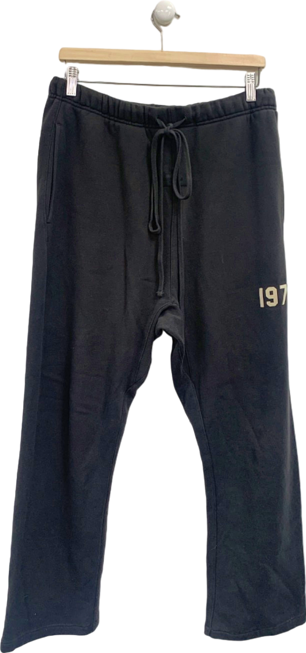 Essentials Black Joggers UK M