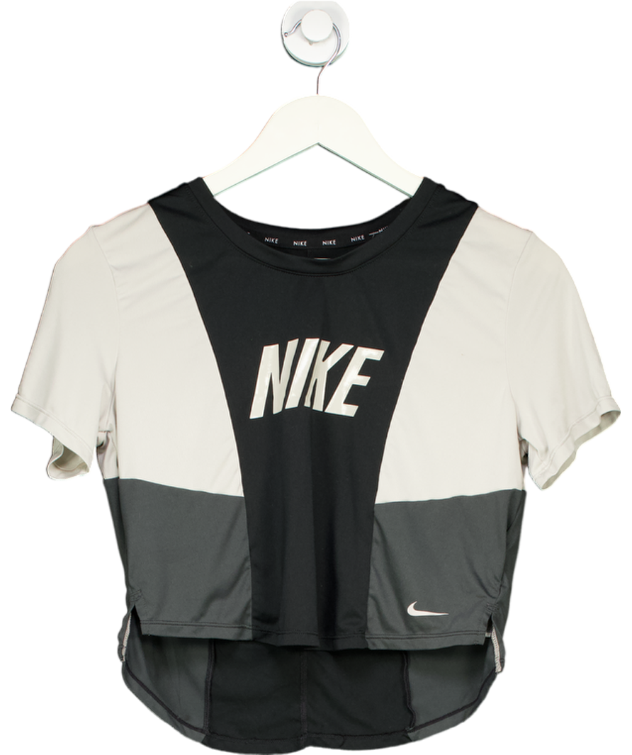Nike Black Women's Slim Cropped T-shirt UK S