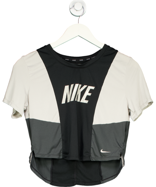 Nike Black Women's Slim Cropped T-shirt UK S