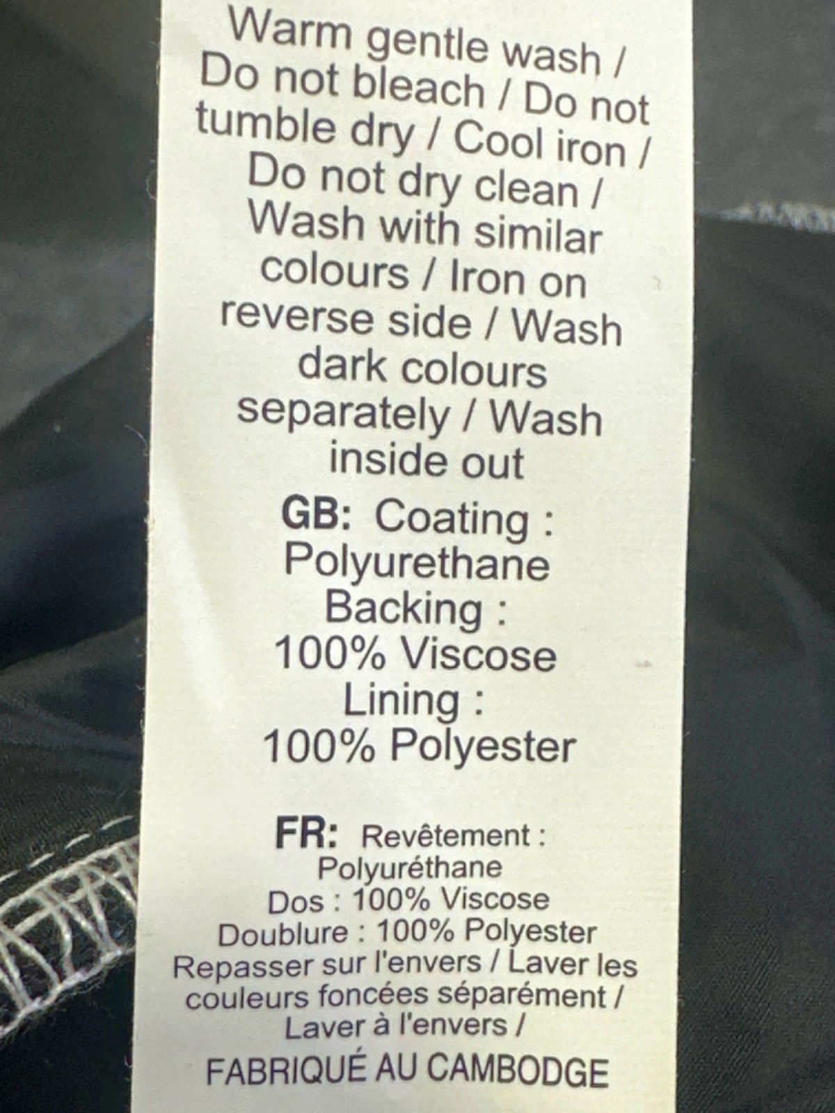 New Look Silver PU Trousers UK 8