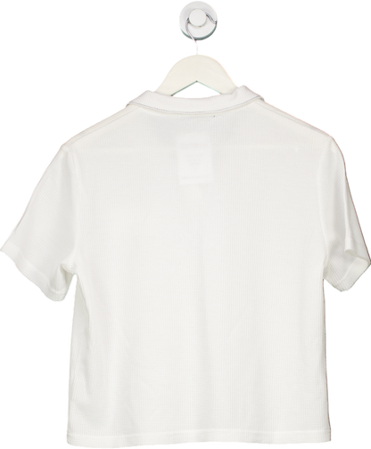 Dazy White Textured Polo Shirt