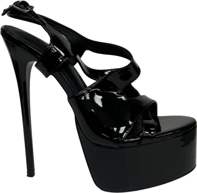 Black Stiletto High Heels UK 6 EU 39 👠