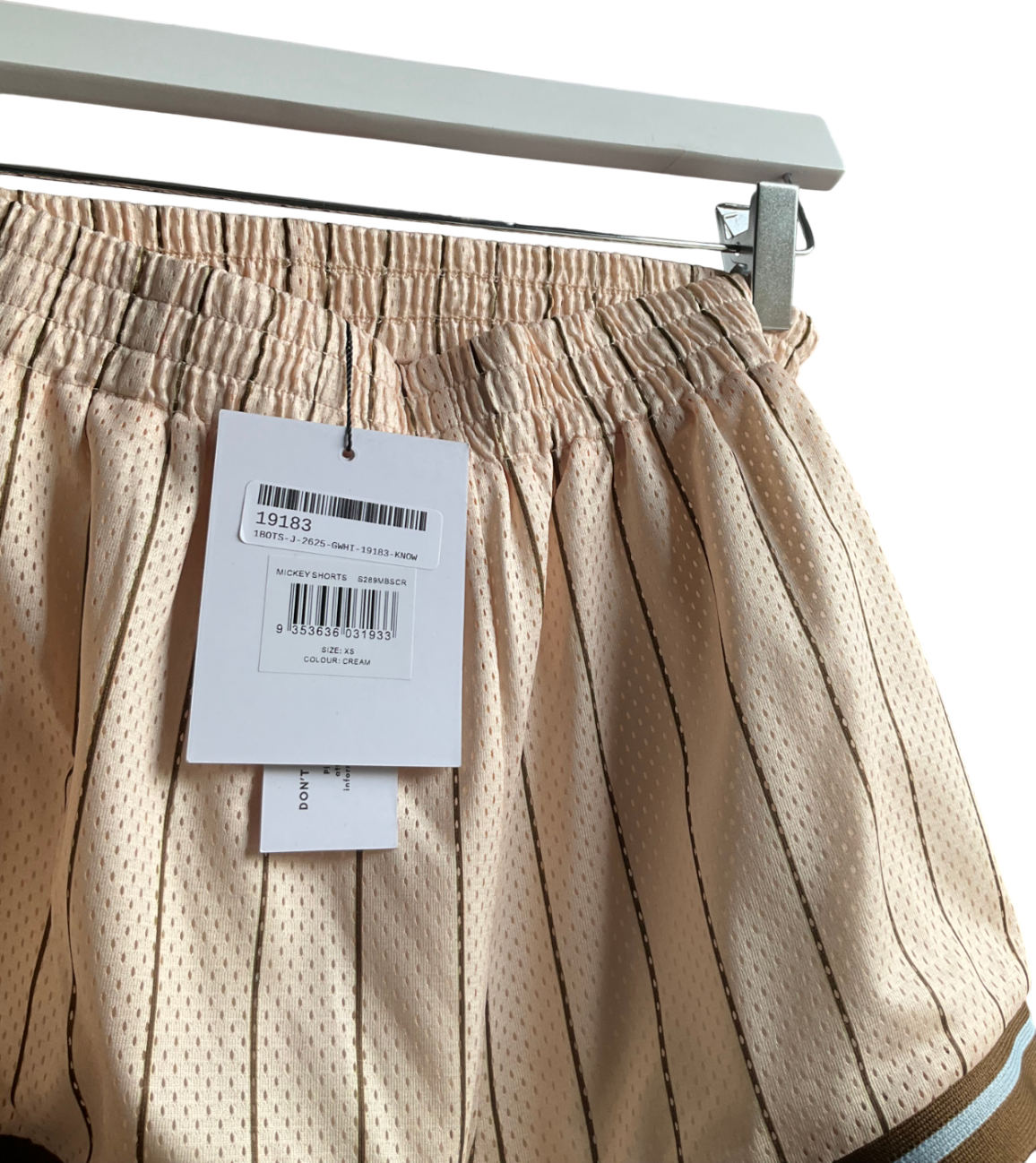 With Jean Cream Mikey Shorts UK XS