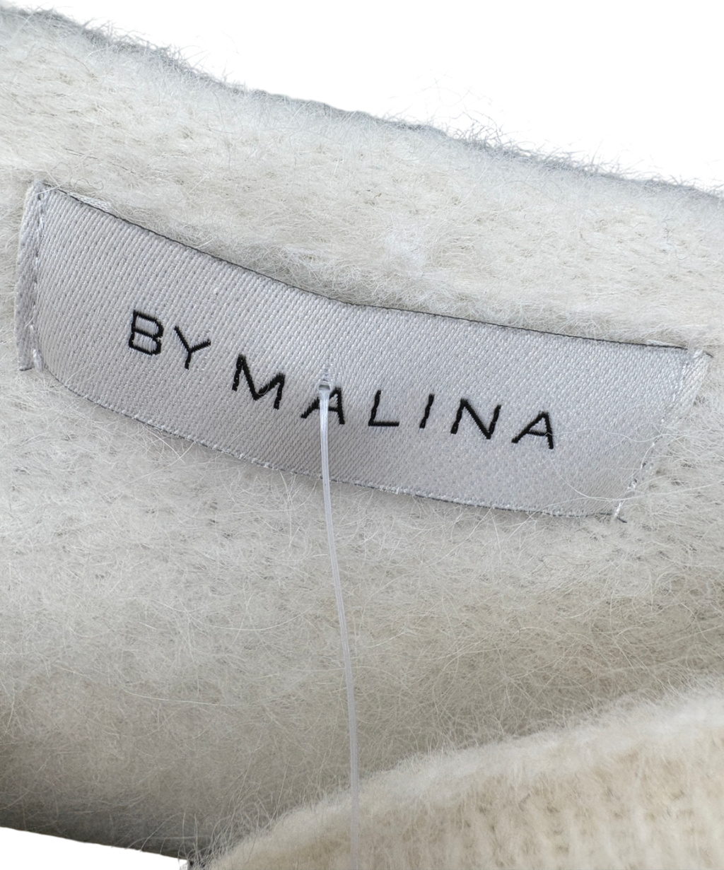 By Malina Cream Wool Sweater Dress UK S