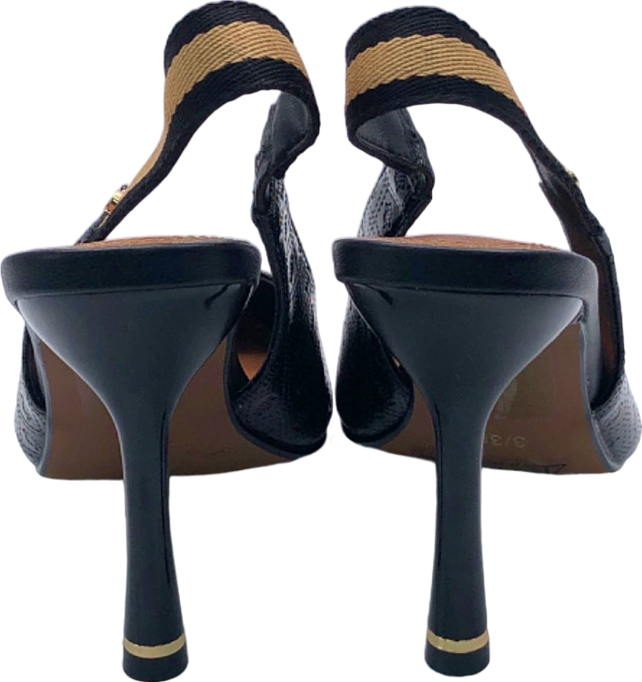 Zara Black Stiletto Heel Sandals Size UK 3/EU 36