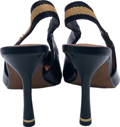 Zara Black Stiletto Heel Sandals Size UK 3/EU 36