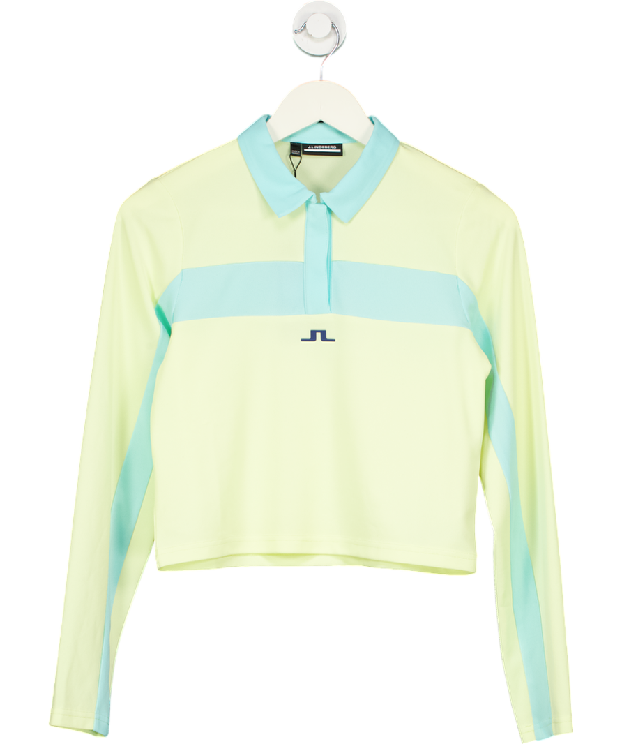J.Lindenberg Yellow Zahara Long Sleeve Polo UK S