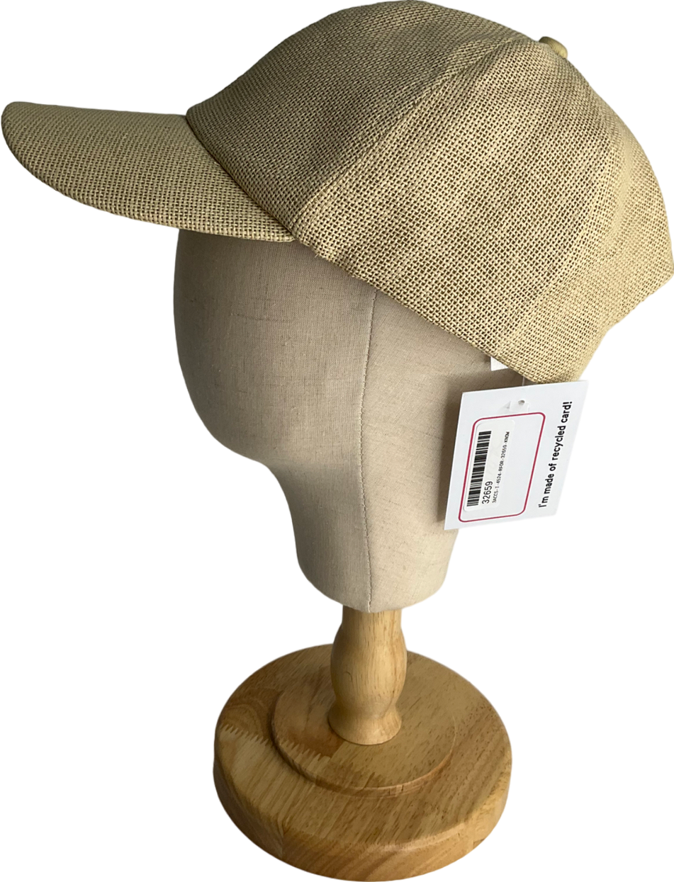 H&M Beige Straw Cap UK M/L