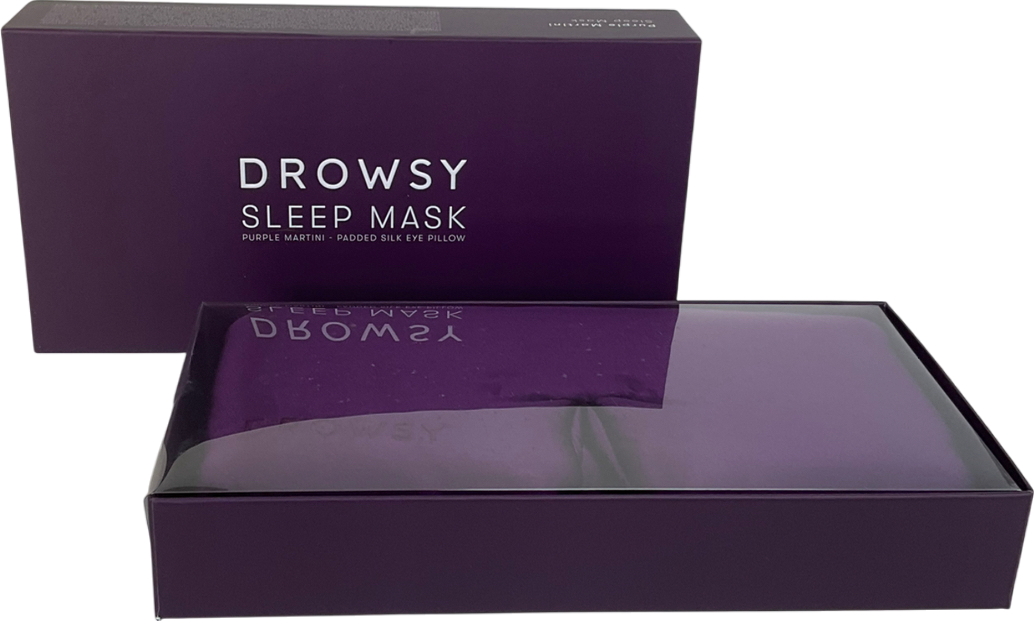 Drowsy Purple Silk Sleep Mask One Size