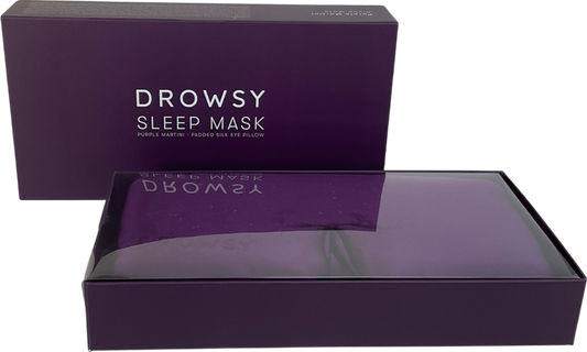 Drowsy Purple Silk Sleep Mask One Size