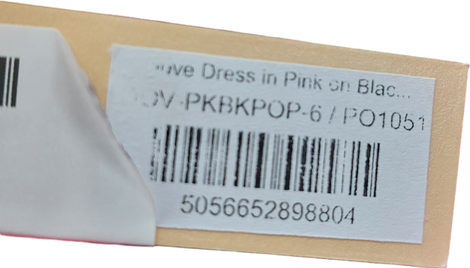 Dancing Leopard Dove Dress With Pink Floral On Black UK 6