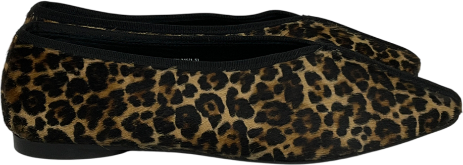 & Other Stories Brown Almond-toe Ballerina Flats UK 6 EU 39 👠