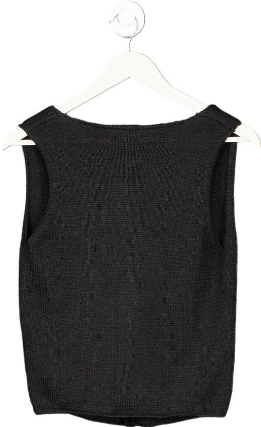 Nobody's Child Black Knitted Waistcoat UK S