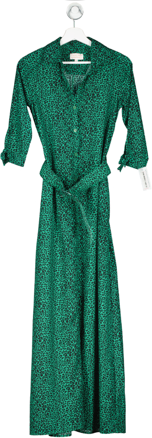 Dancing Leopard Green Dove Dress UK 8