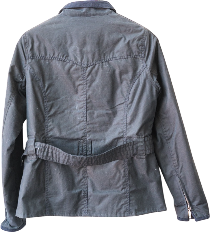 Barbour Dark Navy Blue Padded Softshell Jacket UK 10