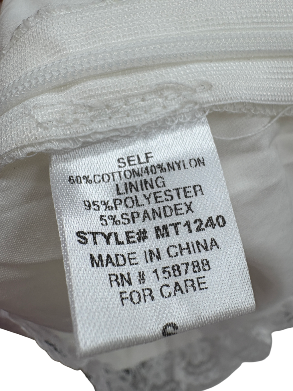 Mable White Lace Corset Top UK S