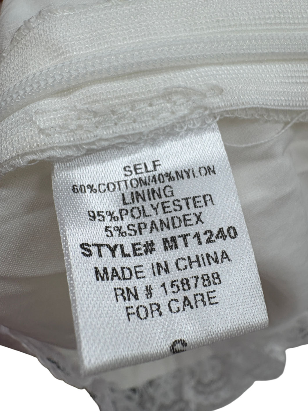 Mable White Lace Corset Top UK S