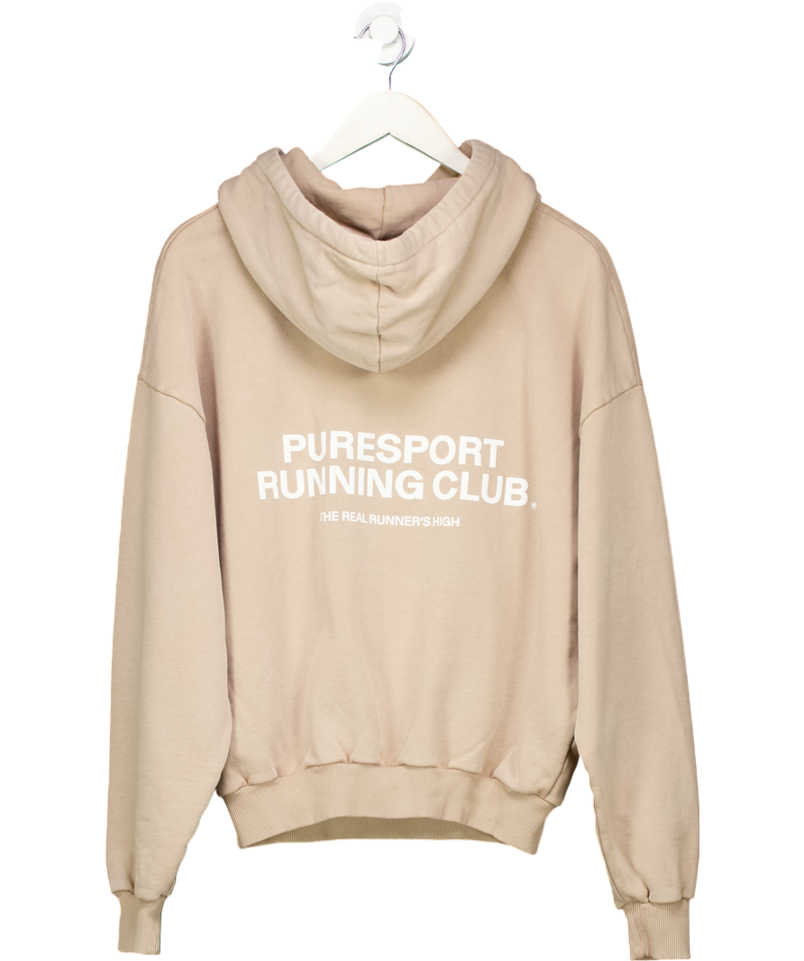 Pure sport Beige Running Club Hoodie UK S