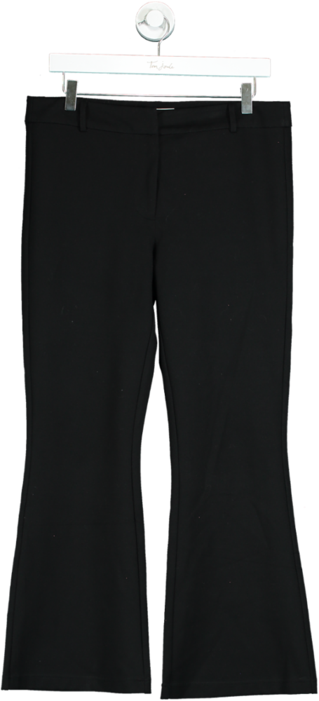 Reformation Black Bootcut Trousers UK 8
