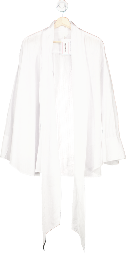 H&M White Long Sleeve Shirt EUR XL