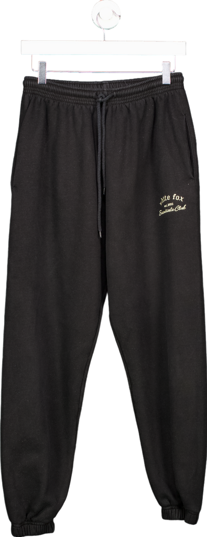 White Fox Black Sweatpants UK S